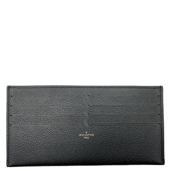 Louis Vuitton  Felicie Calfskin Leather Insert Card Holder Black - Picture 1 of 9